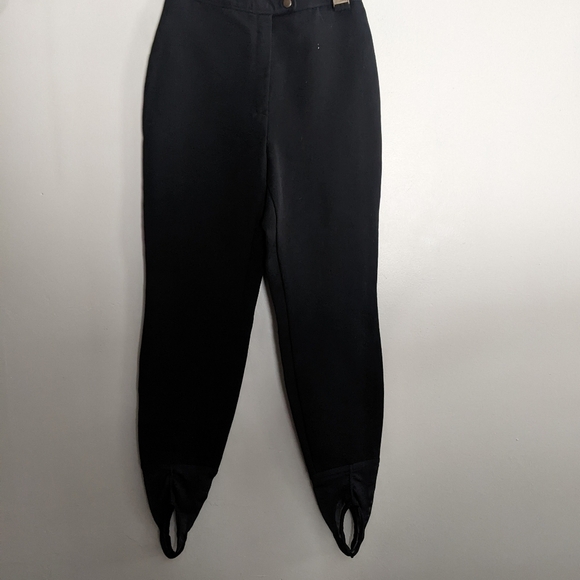 SCHOELLER SWITZERLAND Pants - Schoeller of Switzerland Ski Pants Black Stirrup Size 8